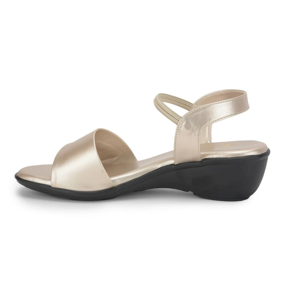Senorita Ethnic (Silver) Sandals For Ladies MDL-63 By Liberty - Image 3