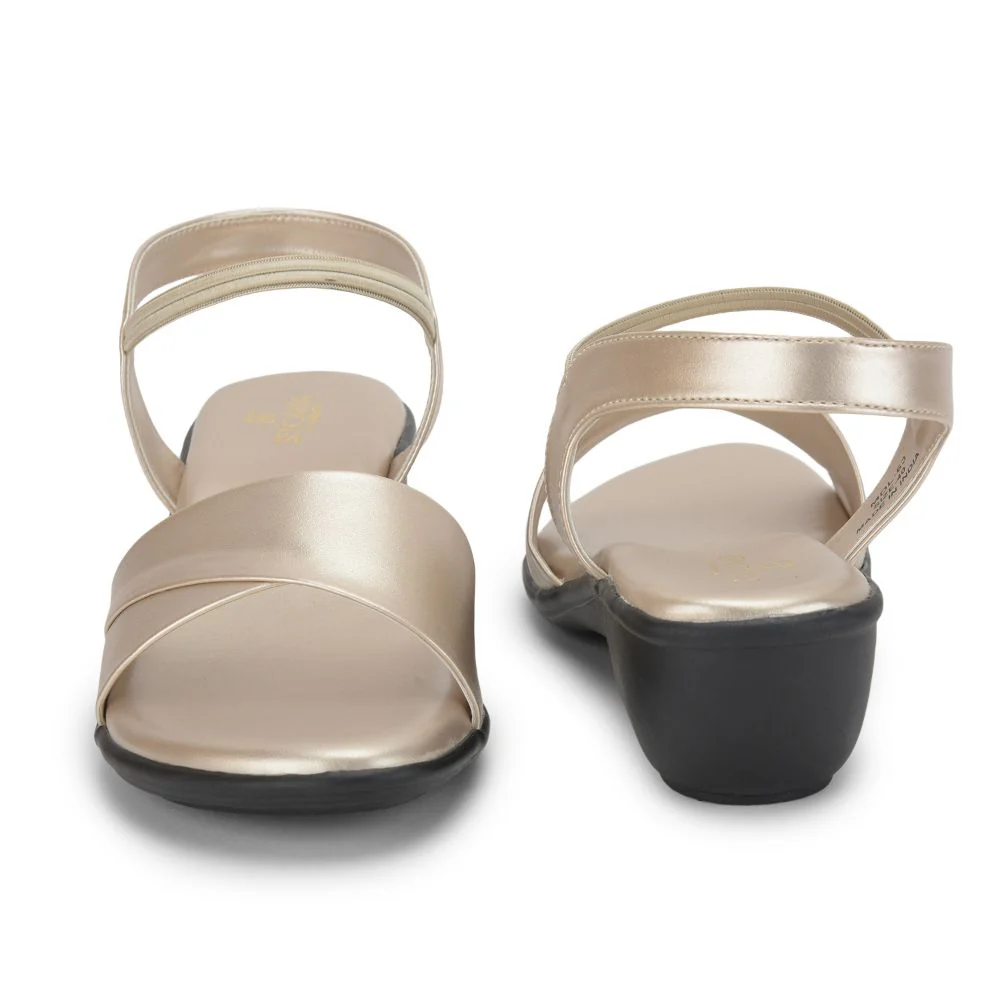 Senorita Ethnic (Silver) Sandals For Ladies MDL-63 By Liberty - Image 4