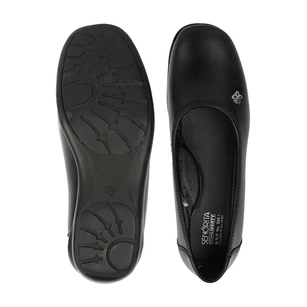 Senorita Formal Shoe Black Ballerina For Women CHASER-SF By Liberty - Image 4