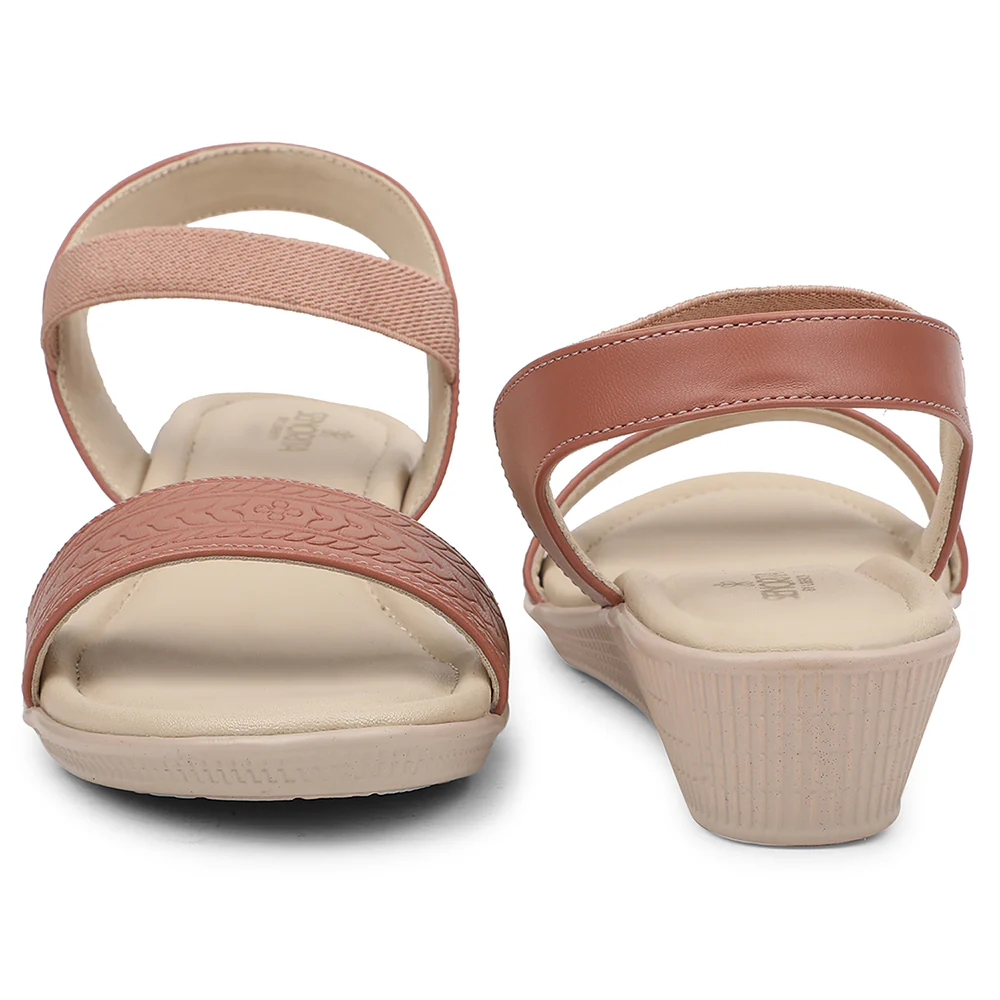 Senorita Peach Casual Heel Sandal For Women AFL-1 By Liberty - Image 6