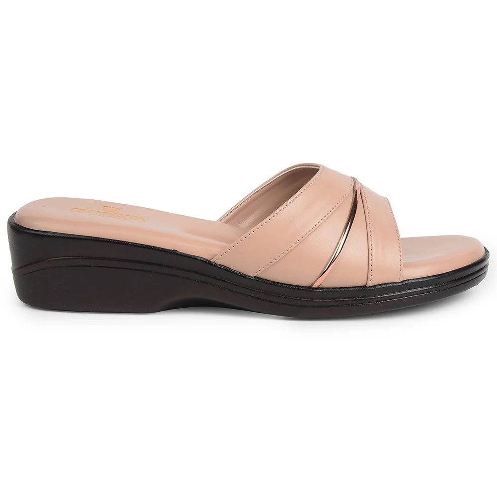 Senorita Peach Casual Sandal For Women LNF-3 By Liberty - Image 2