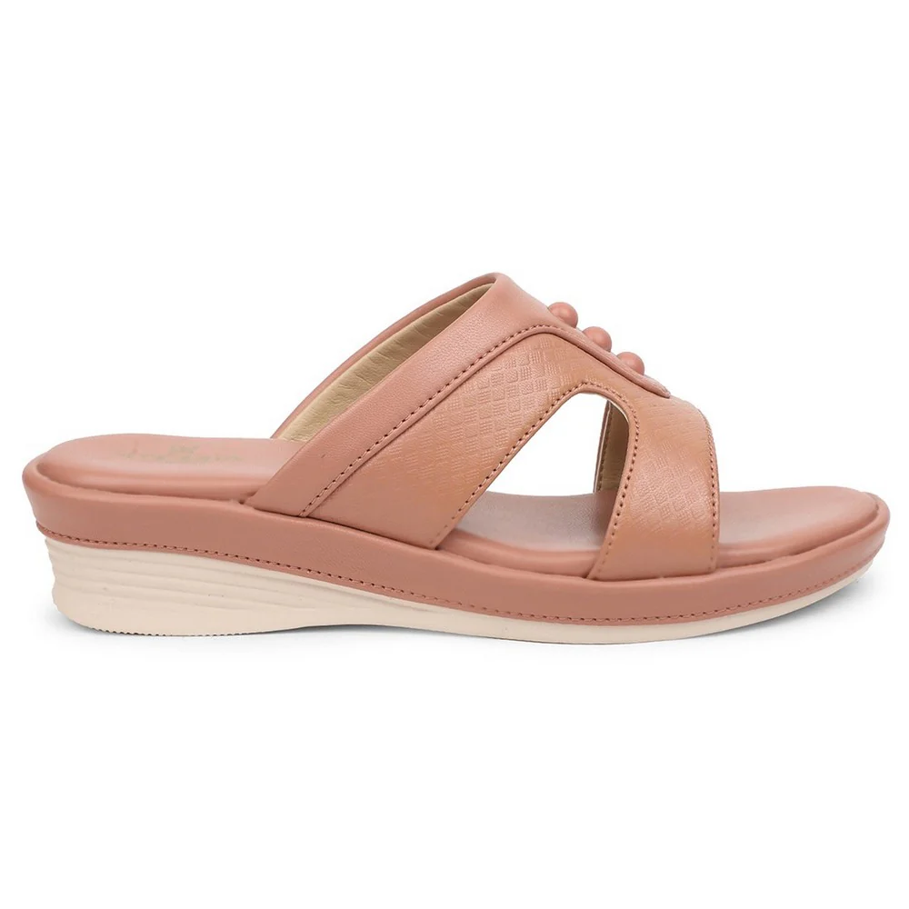 Senorita Peach Casual Slipper For Women SGL-2 By Liberty - Image 2