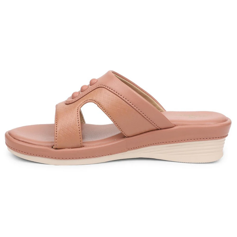 Senorita Peach Casual Slipper For Women SGL-2 By Liberty - Image 3