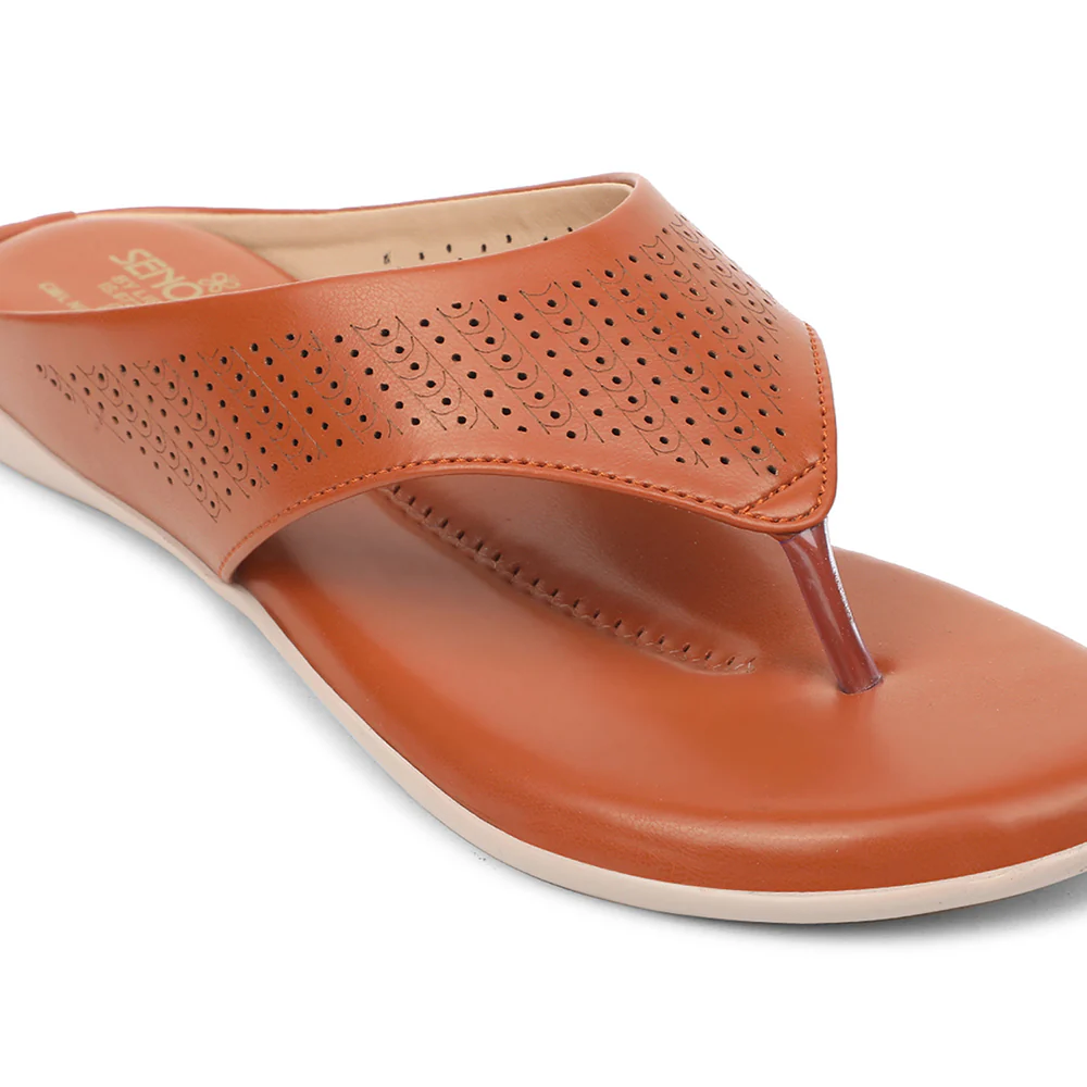 Senorita Tan Casual Slipper For Women AGL-101 By Liberty - Image 5