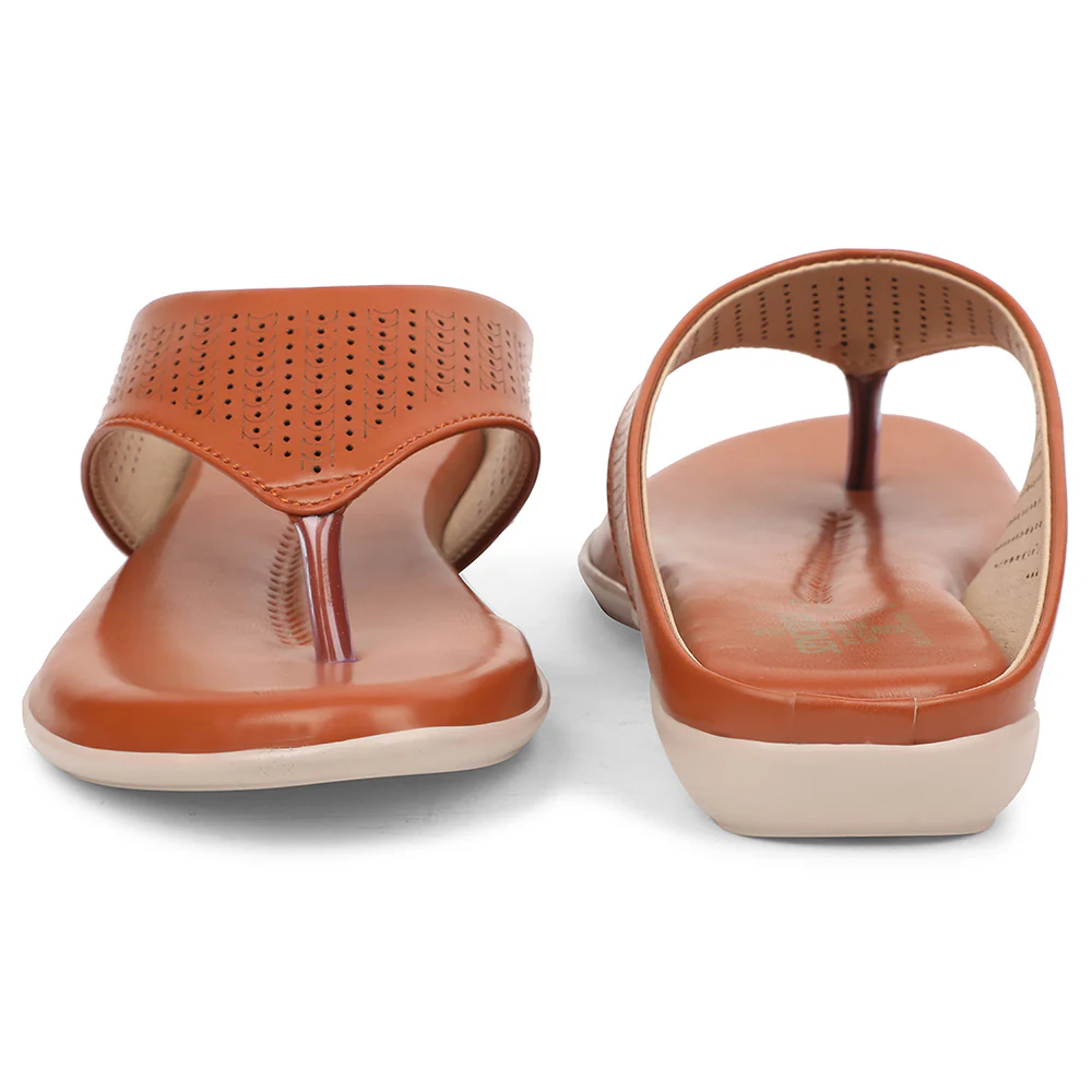 Senorita Tan Casual Slipper For Women AGL-101 By Liberty - Image 6
