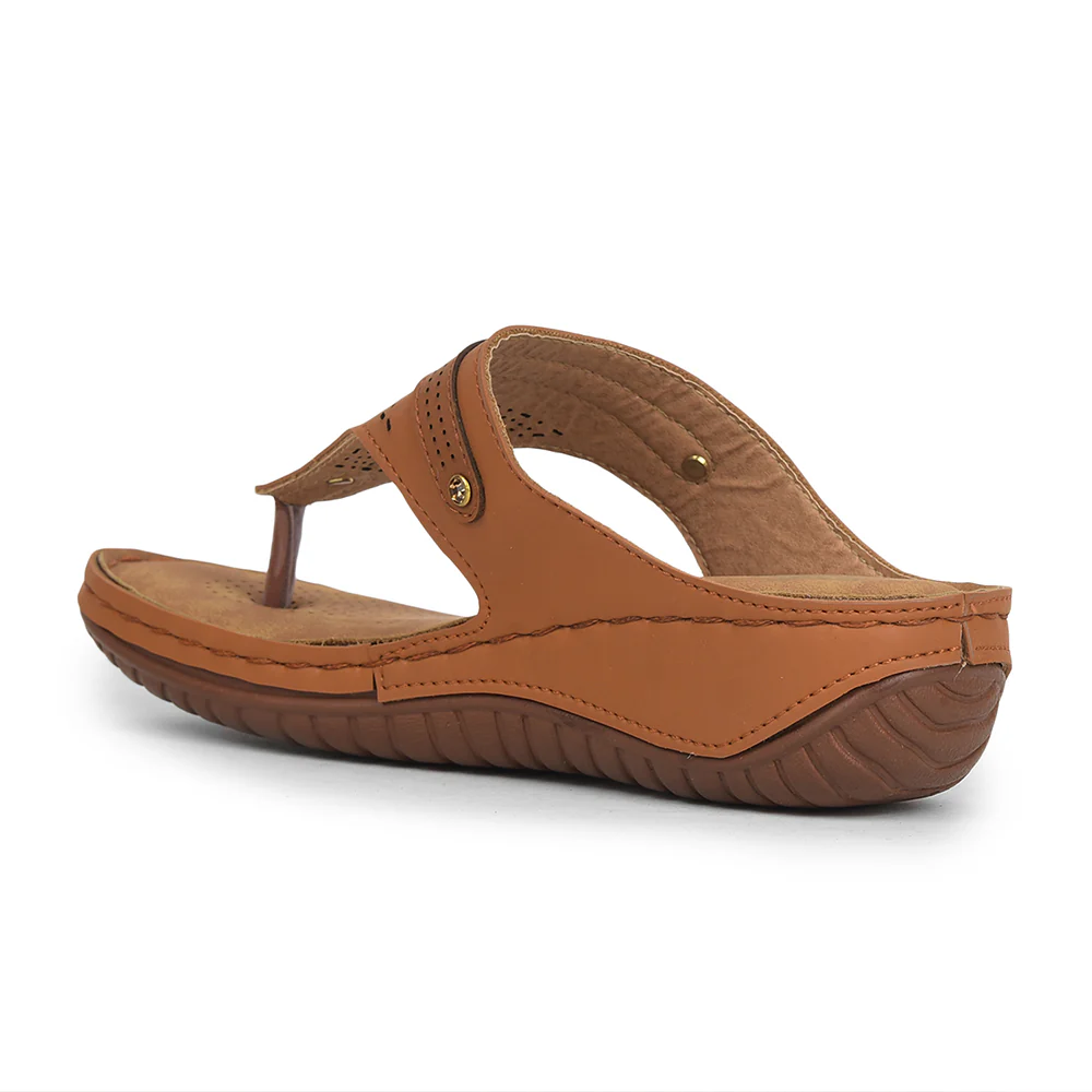 Senorita Tan Casual Slipper For Women S624-09 By Liberty - Image 4