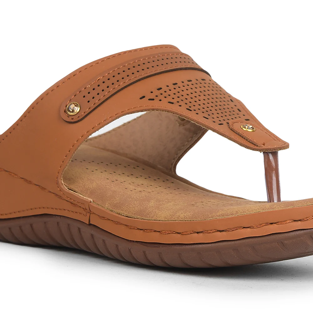 Senorita Tan Casual Slipper For Women S624-09 By Liberty - Image 5