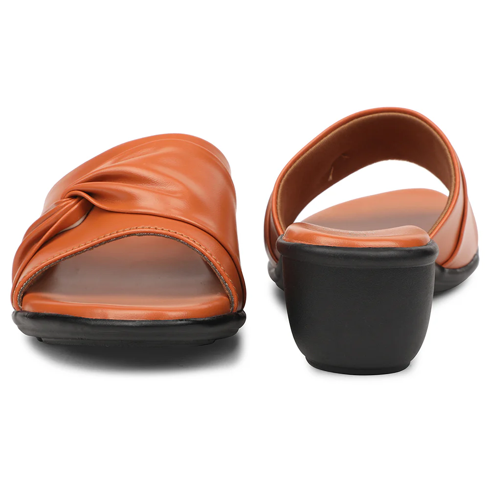 Senorita Tan Casual Wedge Heel Sandal For Women JFL-37 By Liberty - Image 6