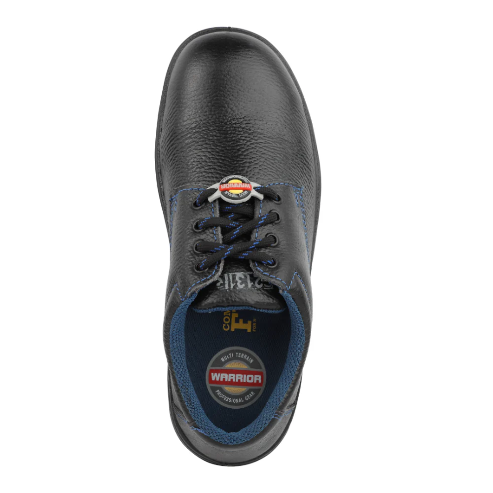 Warrior Black Industrial Safety Shoes for Men 98-01 By Liberty - Image 6
