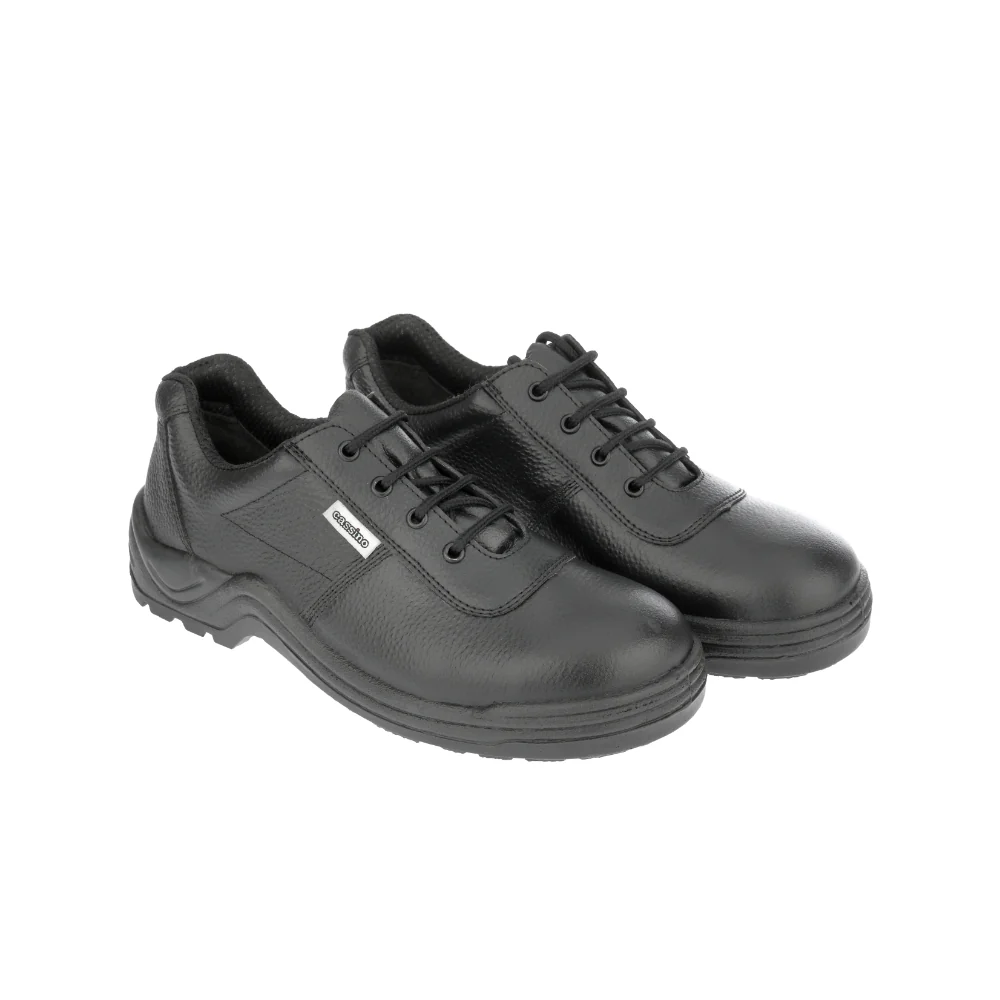 Warrior Black Steel Toe Industrial Safety Shoes for Men Cassino By Liberty - Image 2