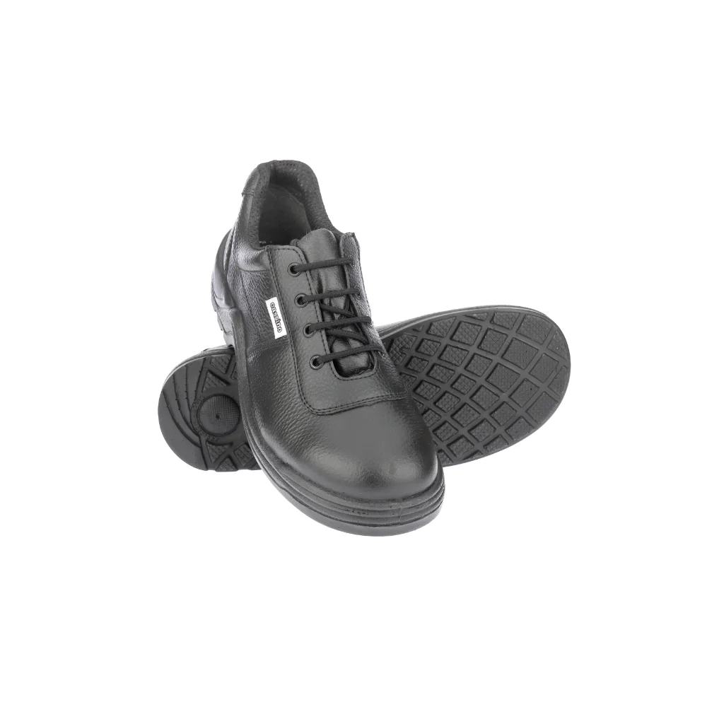 Warrior Black Steel Toe Industrial Safety Shoes for Men Cassino By Liberty - Image 7