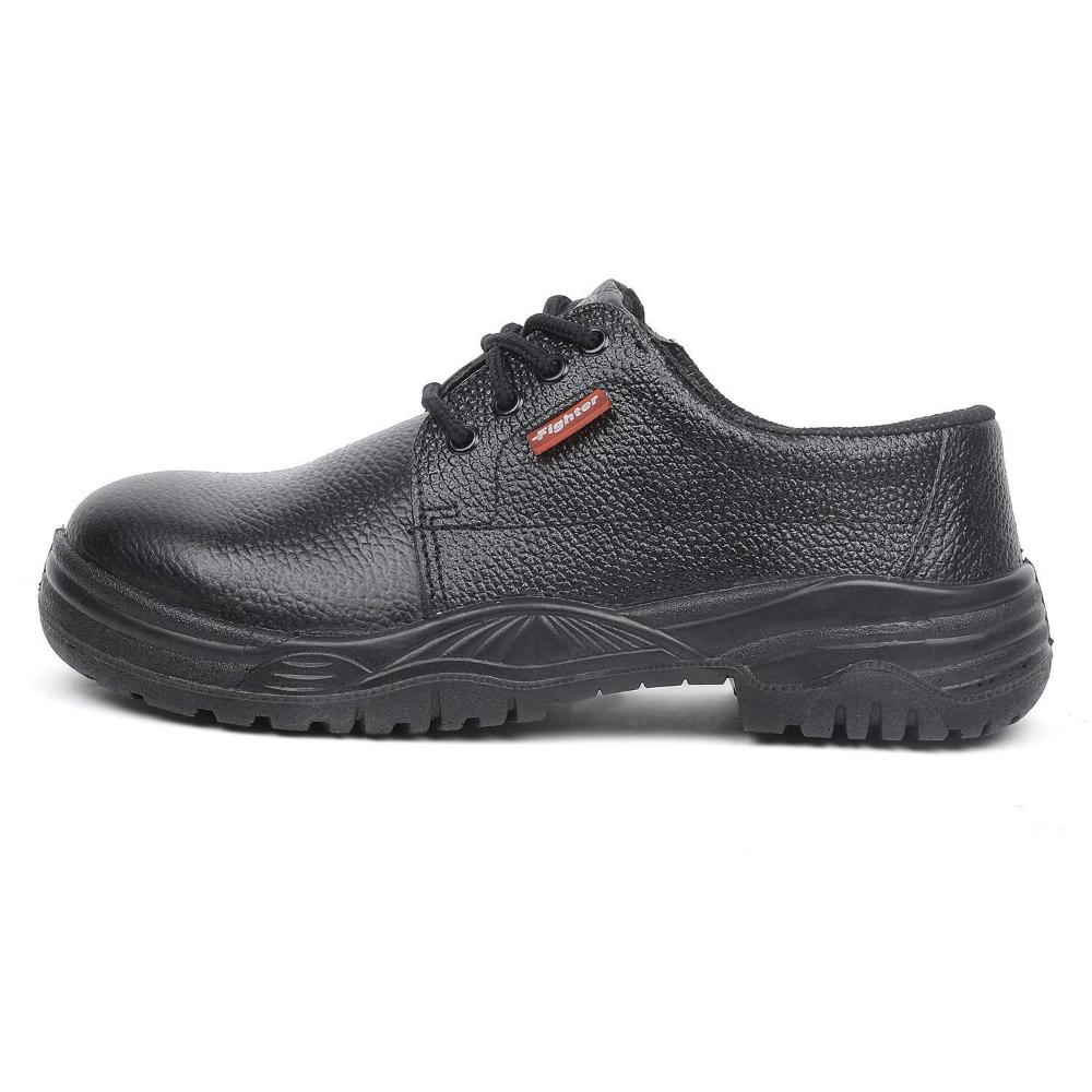 Warrior Black Steel Toe Industrial Safety Shoes for Men FIGHTER MEN By Liberty - Image 2