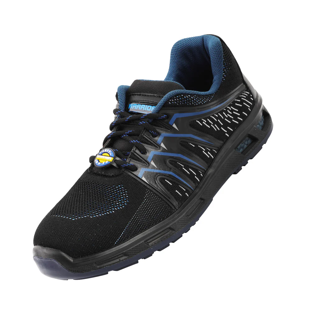 Warrior Blue Fiber Glass Toe Industrial Safety Shoes for Men 3004-28 By Liberty - Image 3