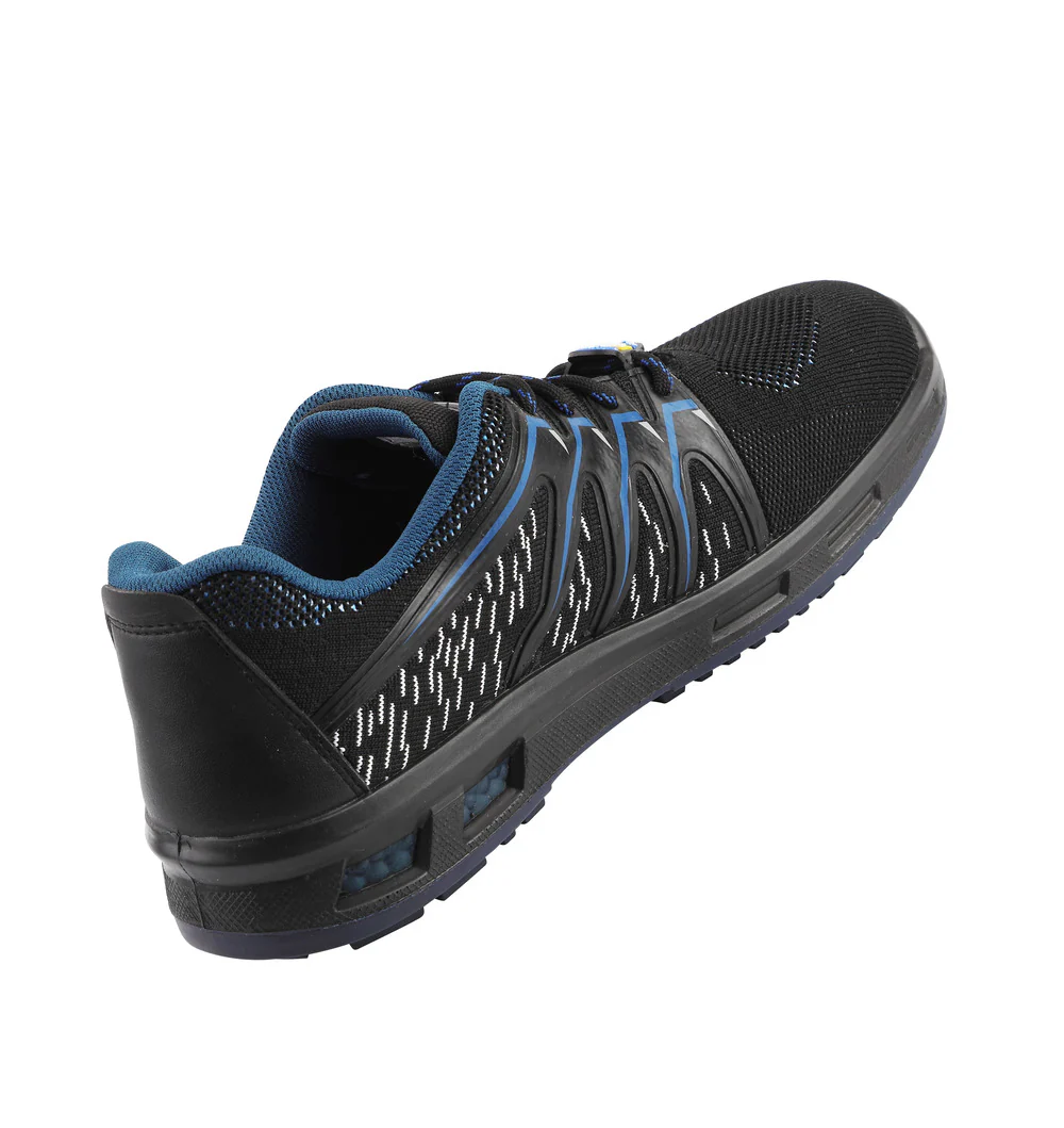 Warrior Blue Fiber Glass Toe Industrial Safety Shoes for Men 3004-28 By Liberty - Image 4