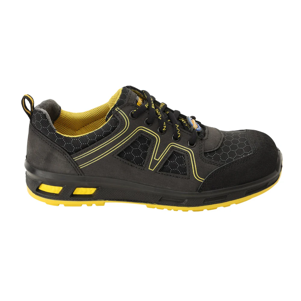 Warrior Genuine Leather Fiber Glass Toe Yellow Safety Shoes for Men NEPTUNE By Liberty - Image 2