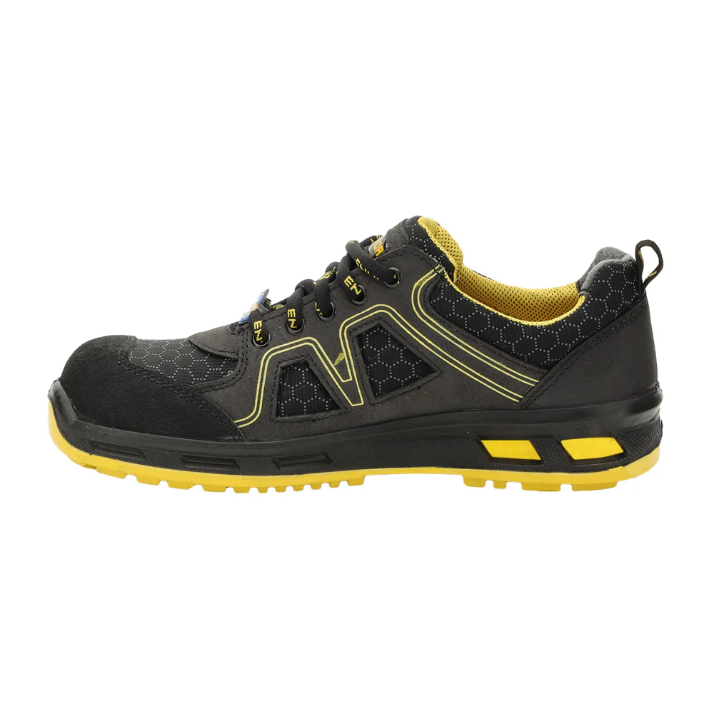 Warrior Genuine Leather Fiber Glass Toe Yellow Safety Shoes for Men NEPTUNE By Liberty - Image 3