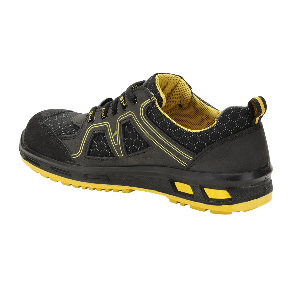 Warrior Genuine Leather Fiber Glass Toe Yellow Safety Shoes for Men NEPTUNE By Liberty - Image 4
