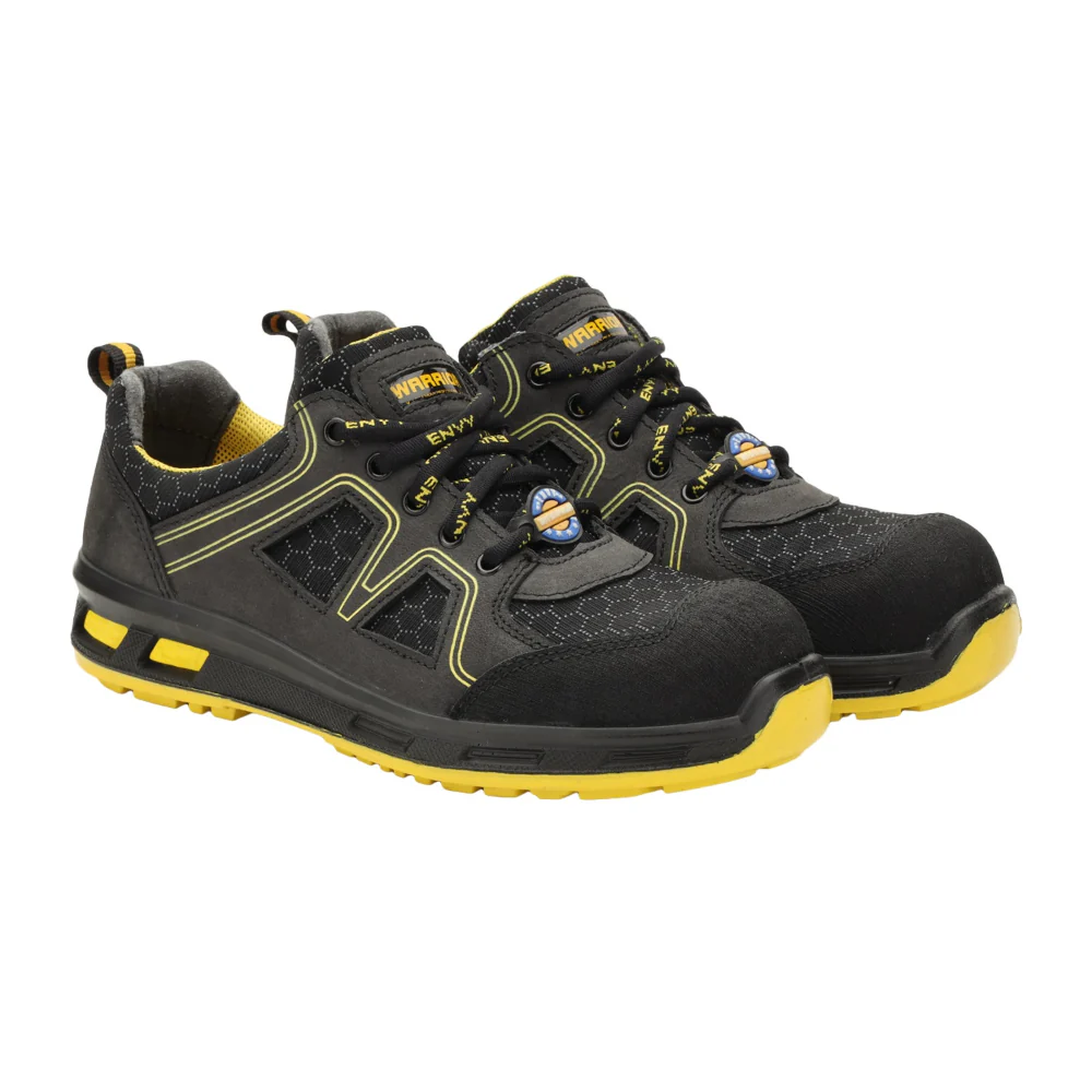 Warrior Genuine Leather Fiber Glass Toe Yellow Safety Shoes for Men NEPTUNE By Liberty - Image 5