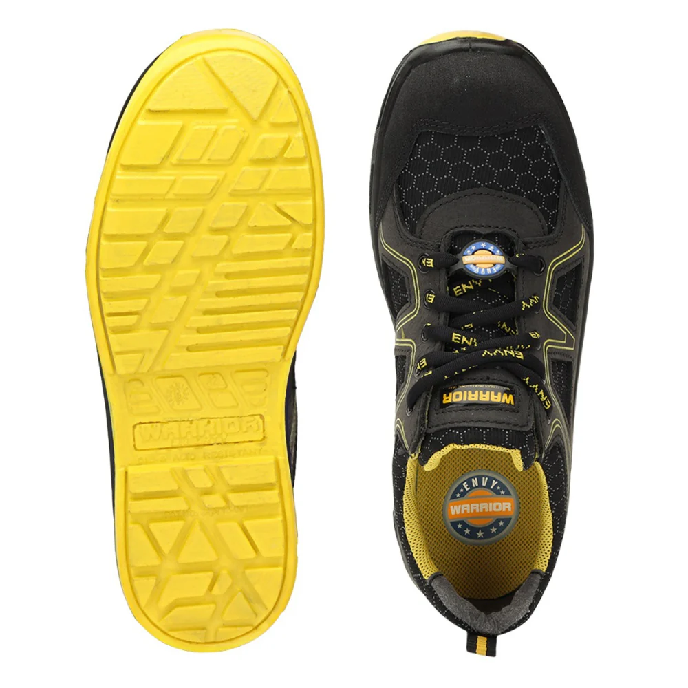 Warrior Genuine Leather Fiber Glass Toe Yellow Safety Shoes for Men NEPTUNE By Liberty - Image 6