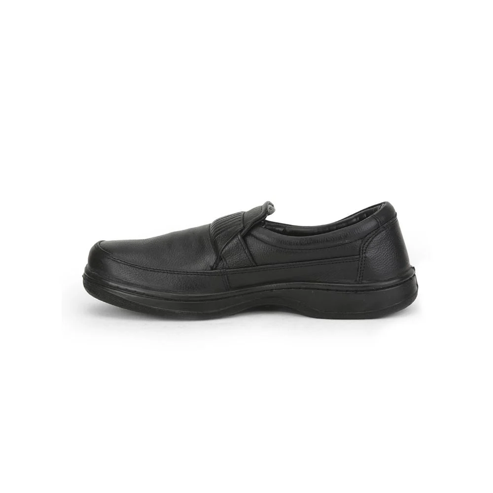 Warrior Casual Non Lacing Shoes For Men (Black) 2078-59 By Liberty - Image 3