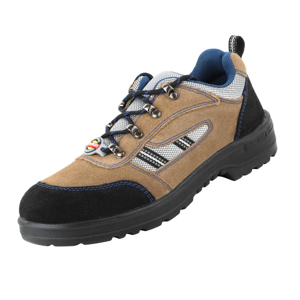 Warrior Genuine Leather Brown Steel Toe Safety Shoe for Men 98-254 By Liberty - Image 3