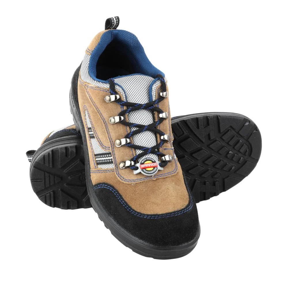 Warrior Genuine Leather Brown Steel Toe Safety Shoe for Men 98-254 By Liberty - Image 5