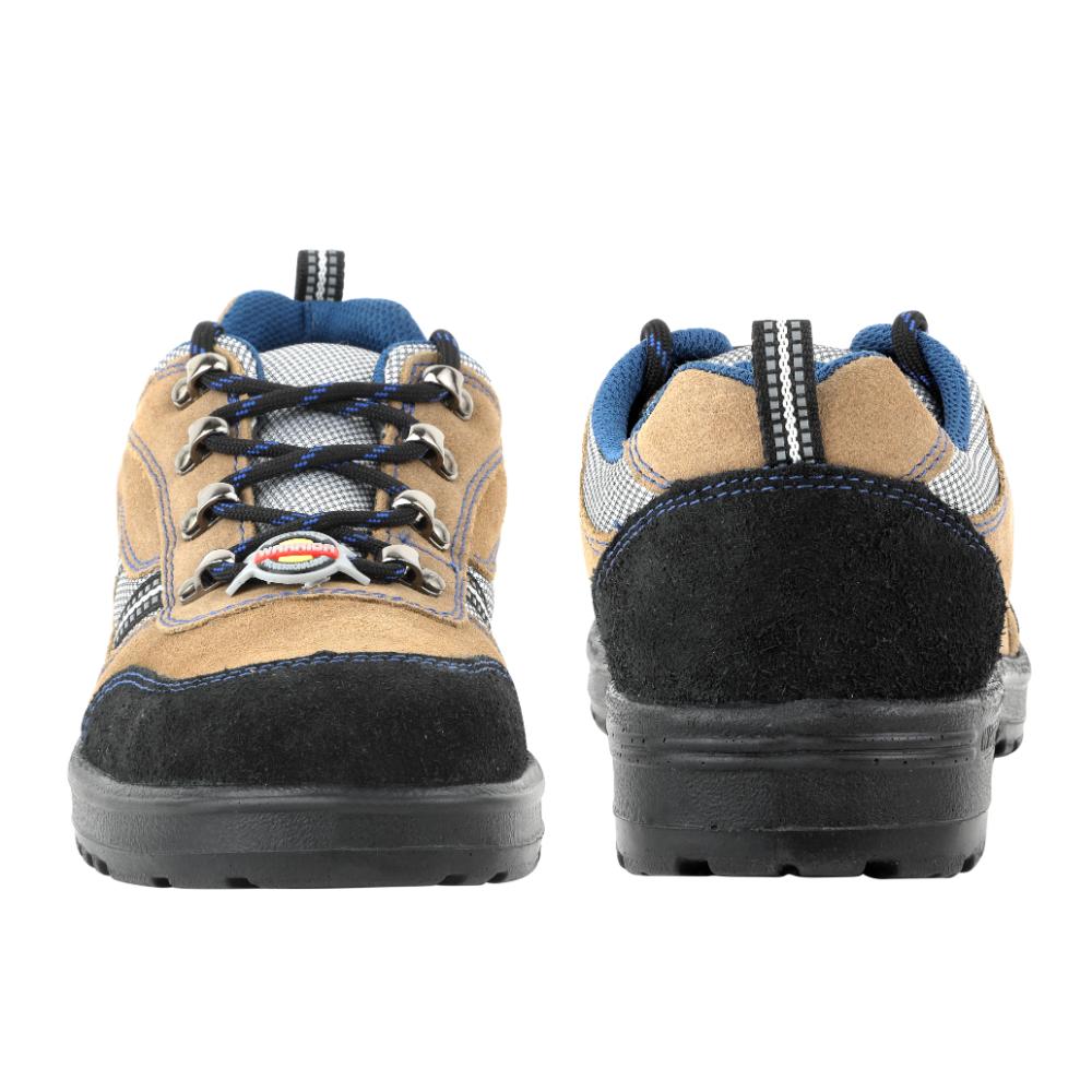 Warrior Genuine Leather Brown Steel Toe Safety Shoe for Men 98-254 By Liberty - Image 7