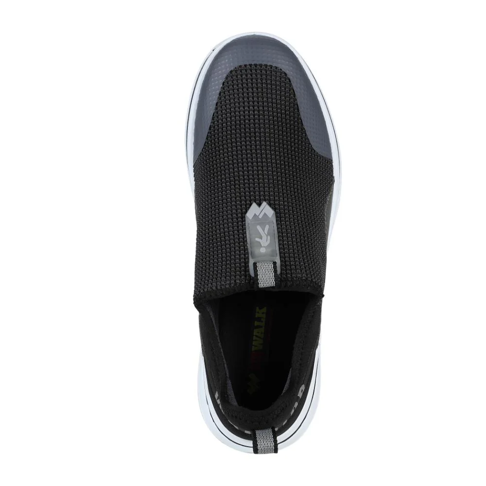 Warrior Grey Non-Lacing Casual Shoes For Men Easy Walk By Liberty - Image 3