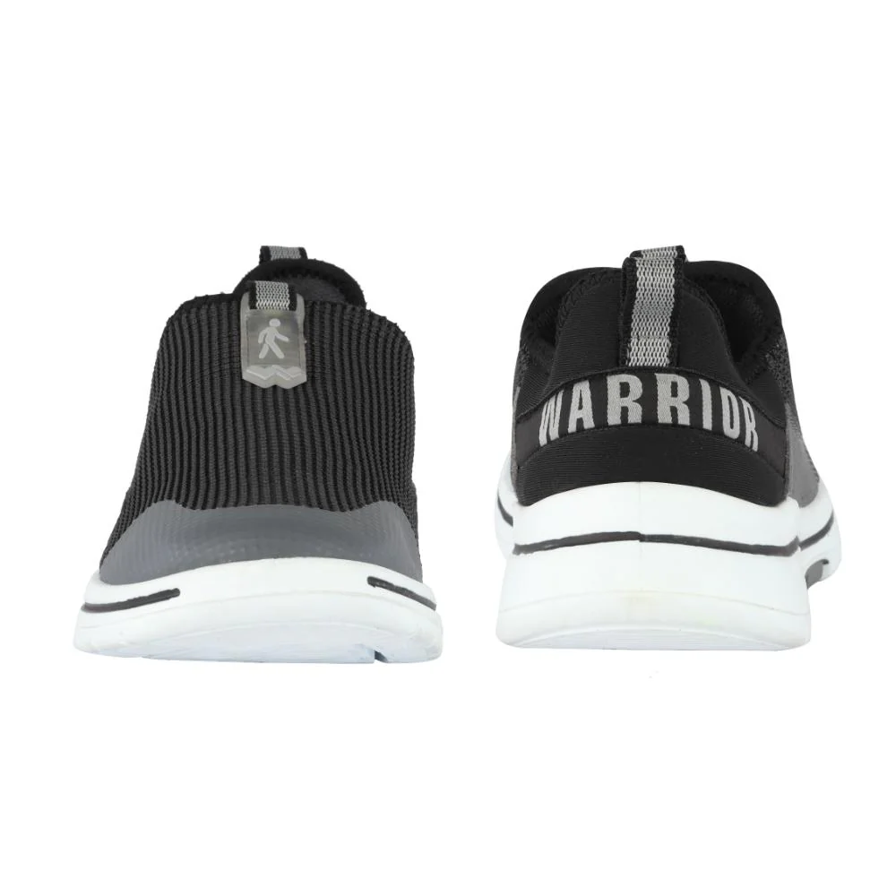 Warrior Grey Non-Lacing Casual Shoes For Men Easy Walk By Liberty - Image 6