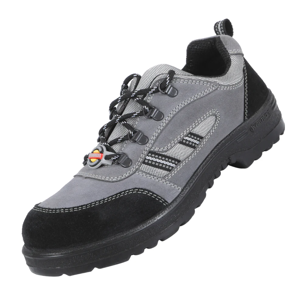 Warrior Grey Steel Toe Industrial Safety Shoe for Men 98-254 By Liberty - Image 3