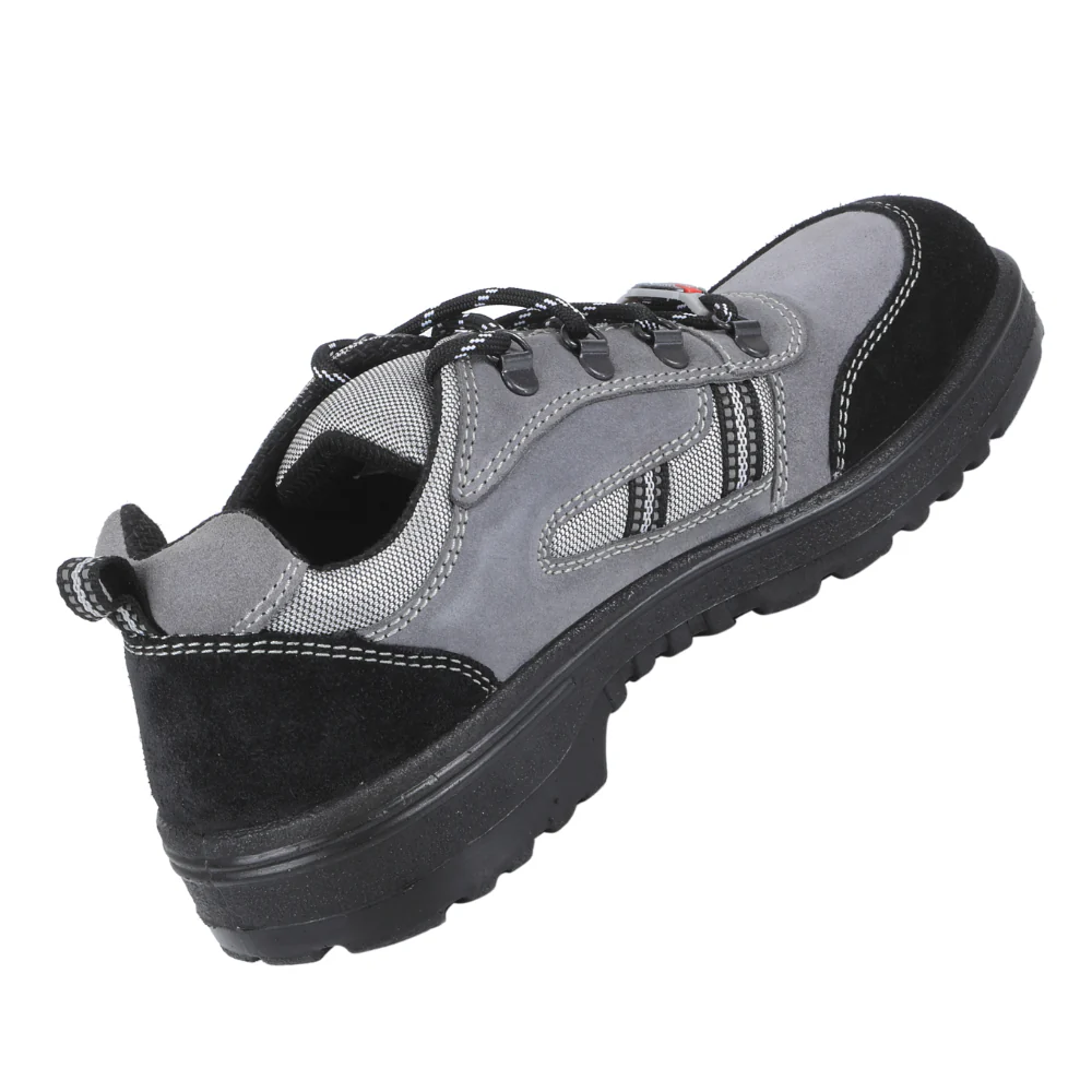 Warrior Grey Steel Toe Industrial Safety Shoe for Men 98-254 By Liberty - Image 4