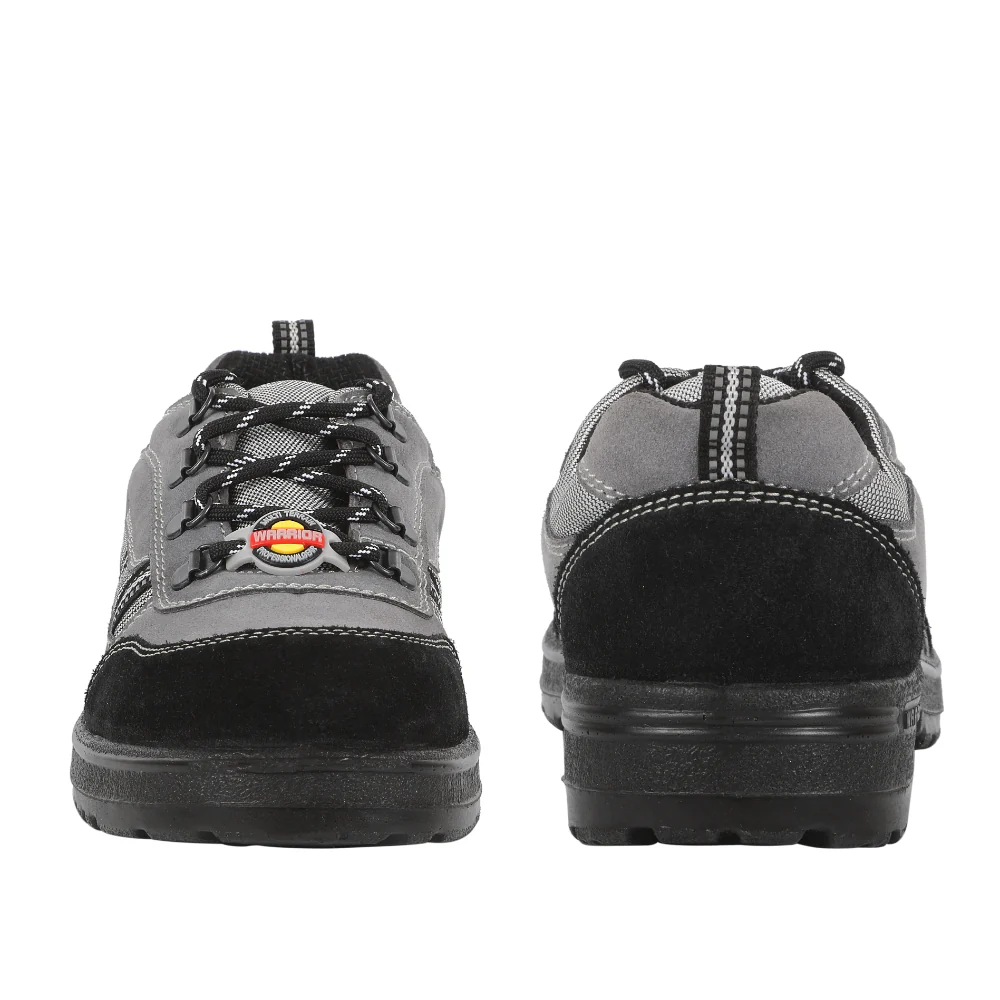 Warrior Grey Steel Toe Industrial Safety Shoe for Men 98-254 By Liberty - Image 7
