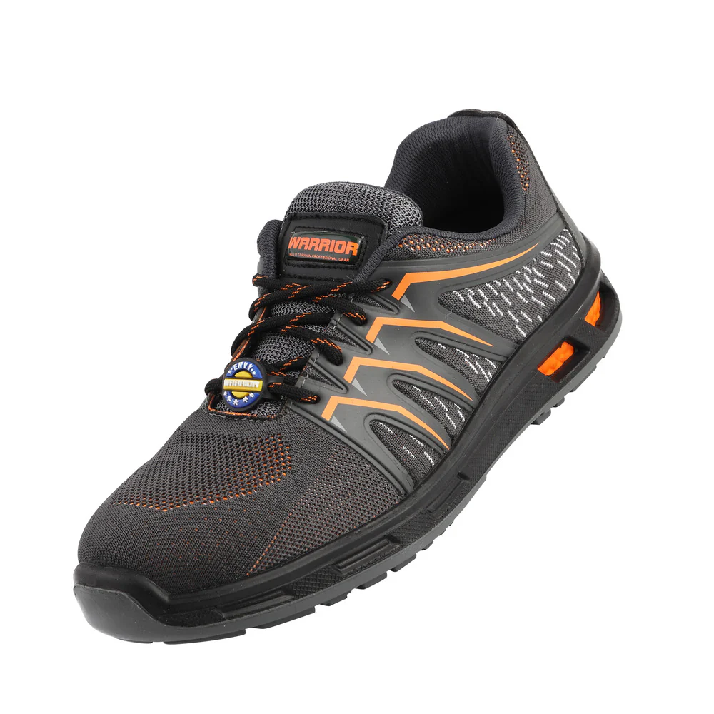Warrior Orange Fiber Glass Toe Industrial Safety Shoes for Men 3004-28 By Liberty - Image 4