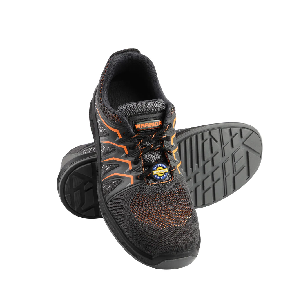Warrior Orange Fiber Glass Toe Industrial Safety Shoes for Men 3004-28 By Liberty - Image 7