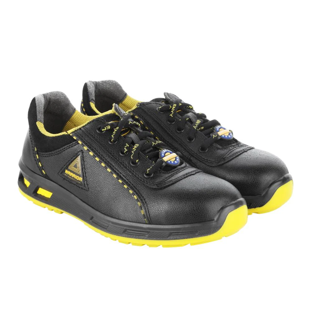 Warrior Steel Toe Black & Yellow Safety Shoes for Men Envy Earth Popcorn By Liberty - Image 7